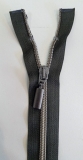 Reißverschluss 60 cm teilbar Metallzähne oxyd 6mm carbon black